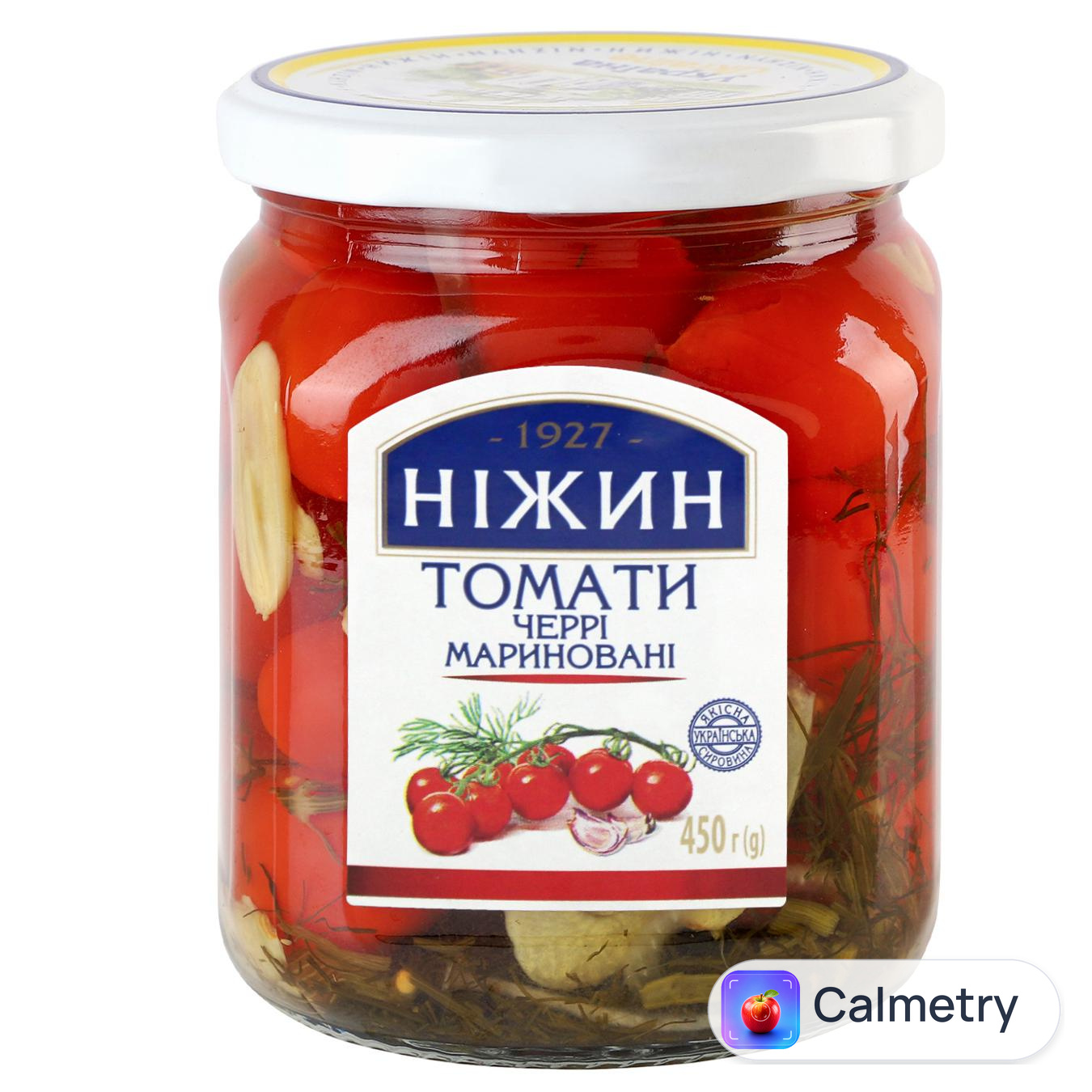 Помідори Ніжин Черрі мариновані 450г — фото продукту