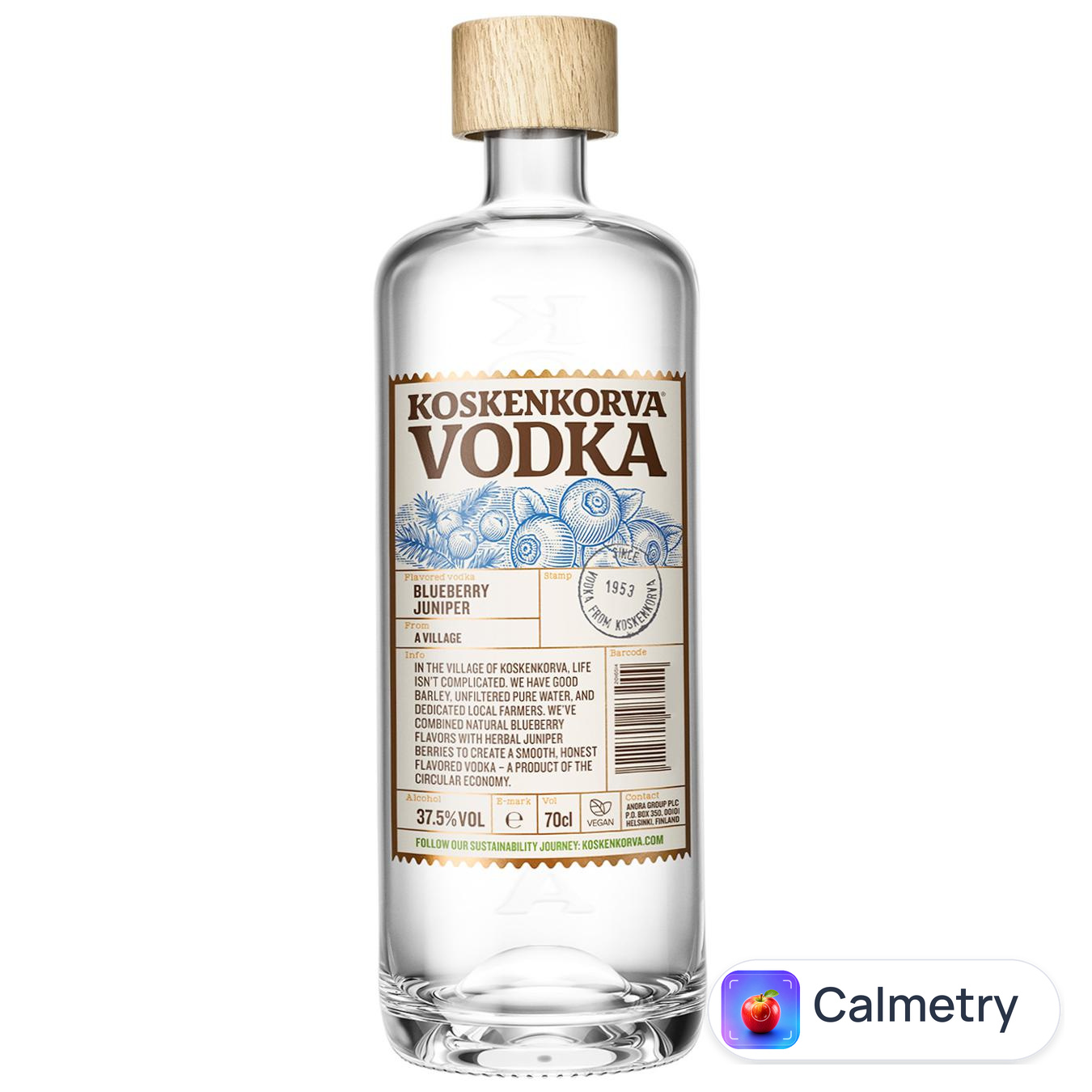 Напій алкогольний Koskenkorva Blueberry Juniper 37,5% 0,7л