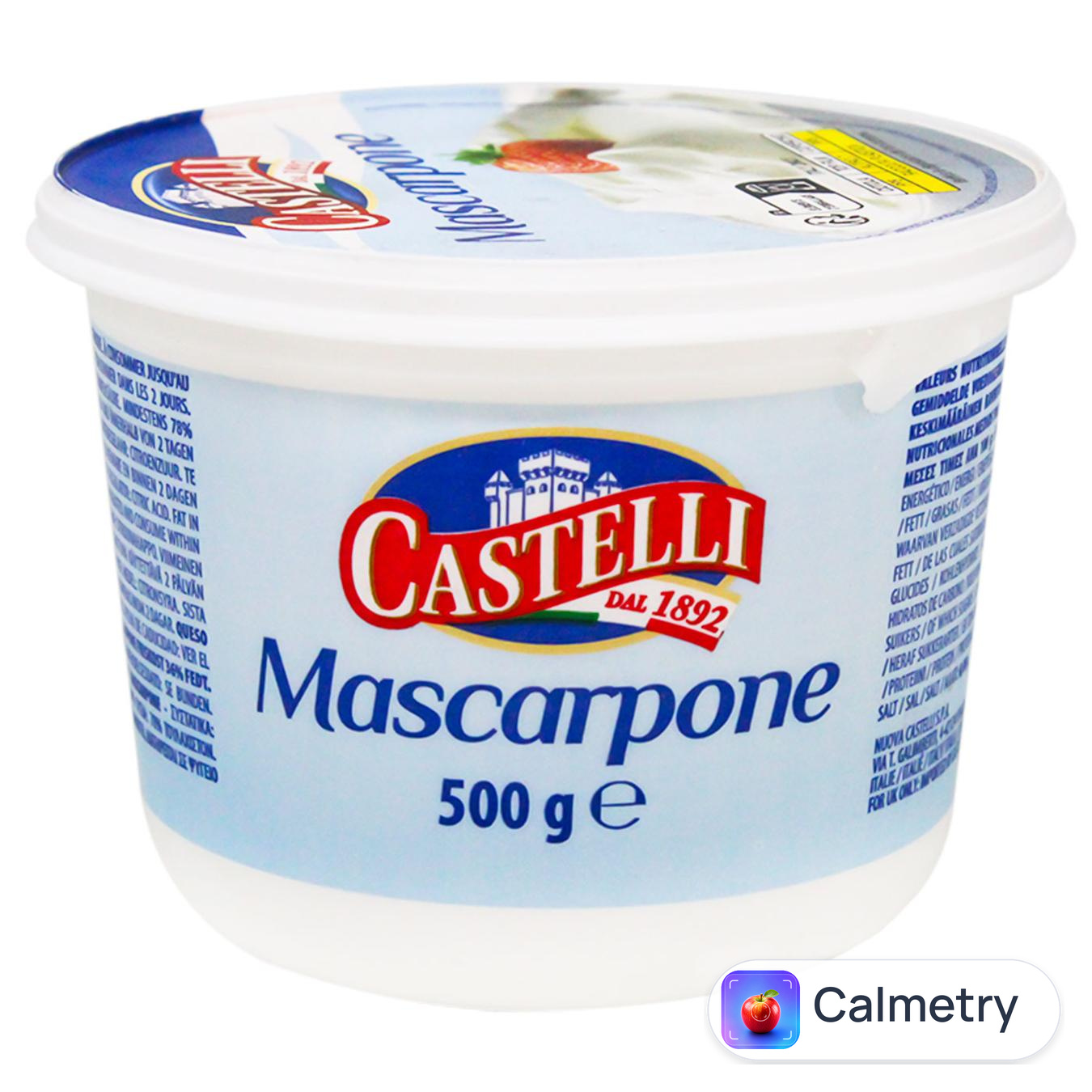 Сир Castelli Маскарпоне 80% 500г — фото продукту