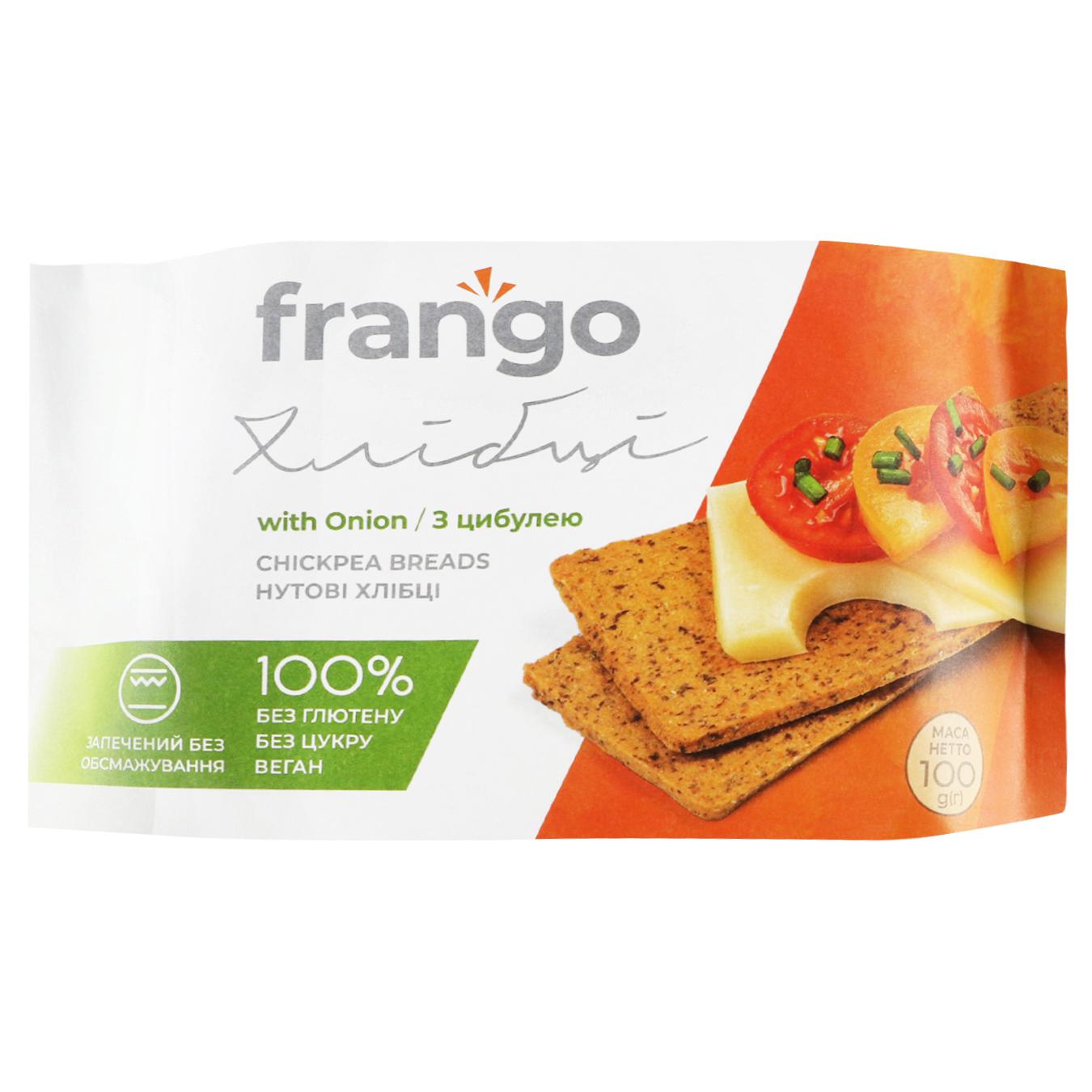 Хлібці Frango нутові з цибулею 100г — фото продукту