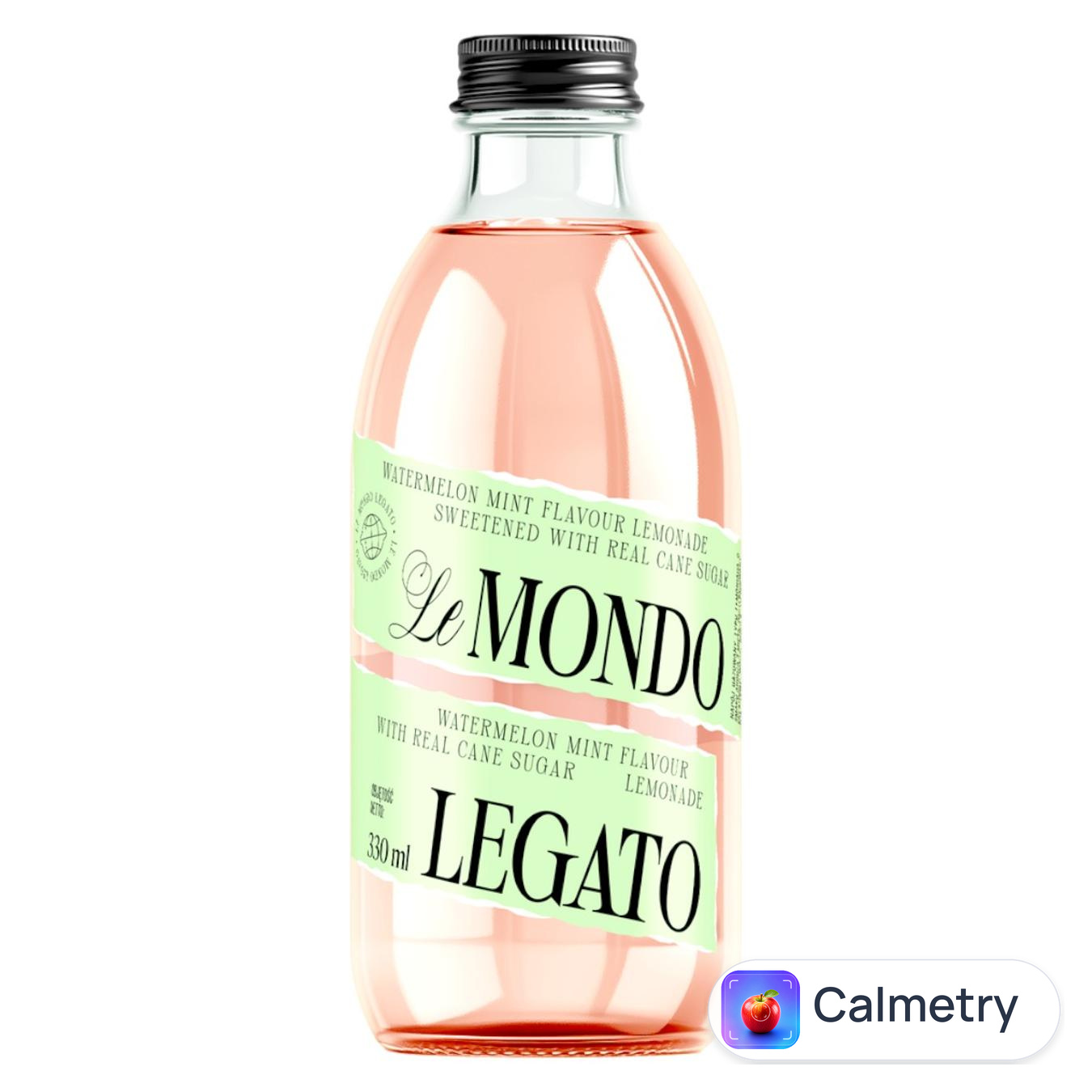 Лимонад Le Mondo Legato зі смаком кавуна та м’яти 0,33л