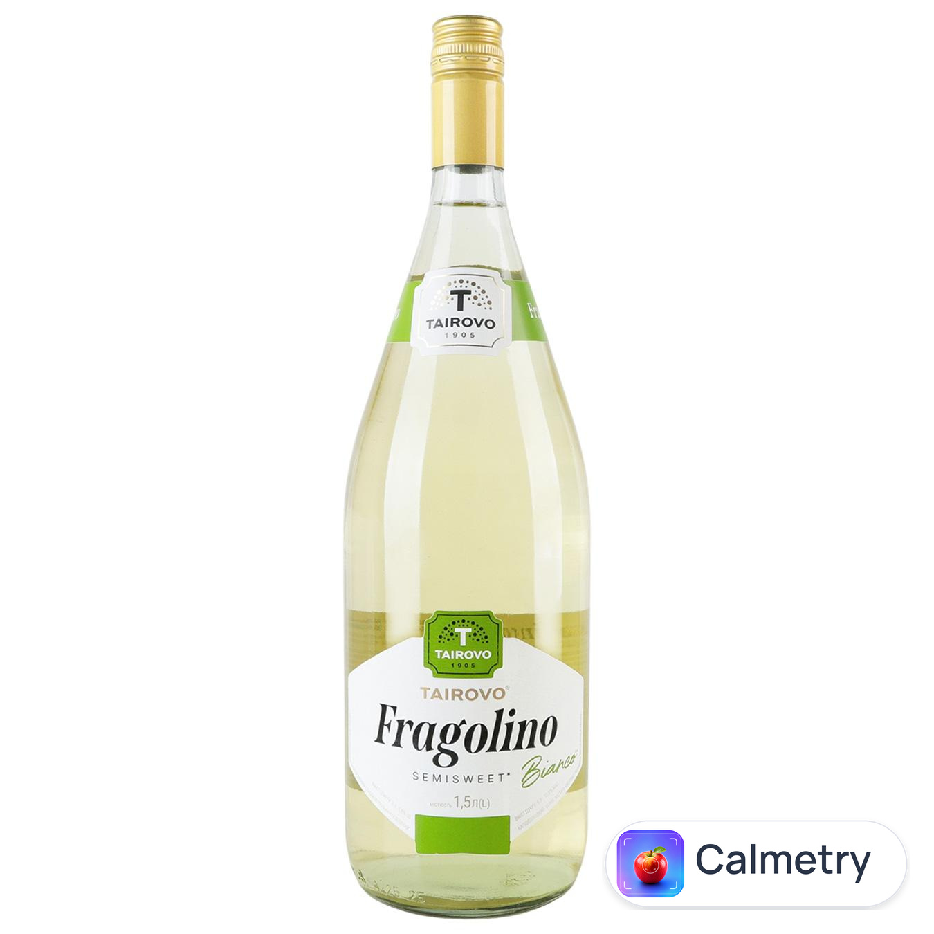 Напій винний ігристий Tairovo Fragolino Bianco білий напівсолодкий 6-6,9% 1,5л Таїрово