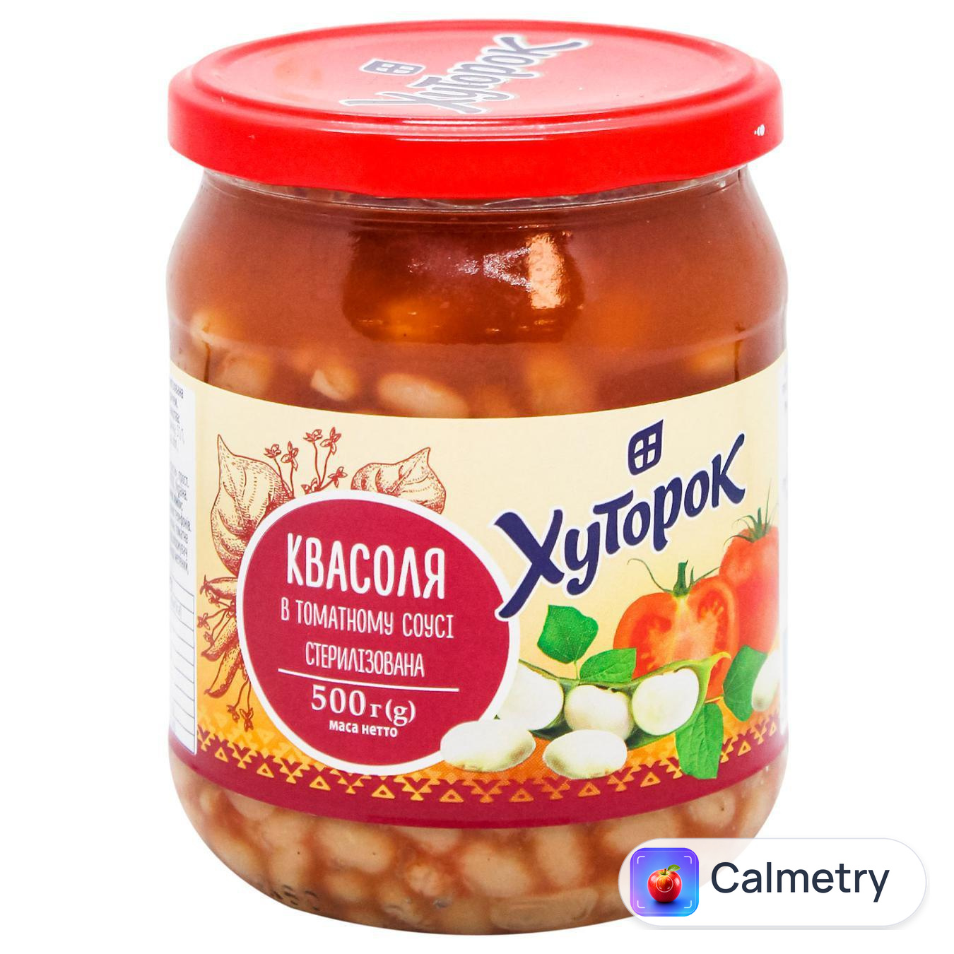Квасоля Хуторок в томатному соусі 500г — фото продукту