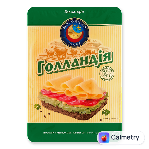 Продукт сирний Молочний шлях Голландія твердий 45%, 130г