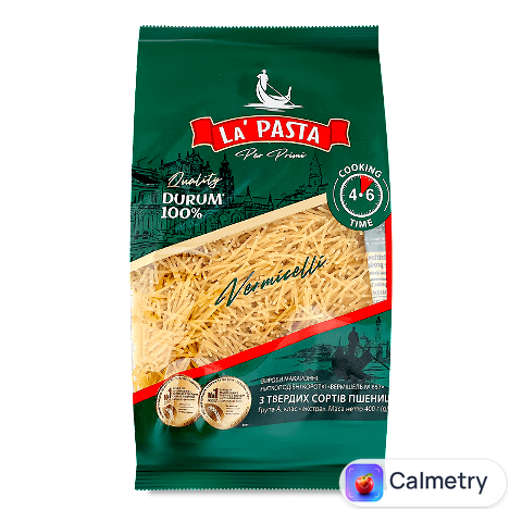 Вироби макаронні La Pasta вермішель, 400г