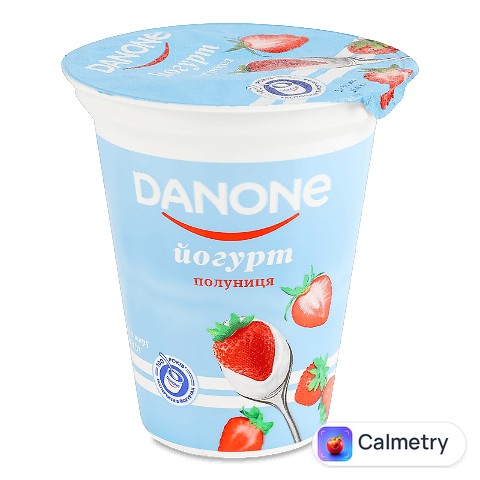 Йогурт Danone Полуниця 3,2%, стакан, 260г