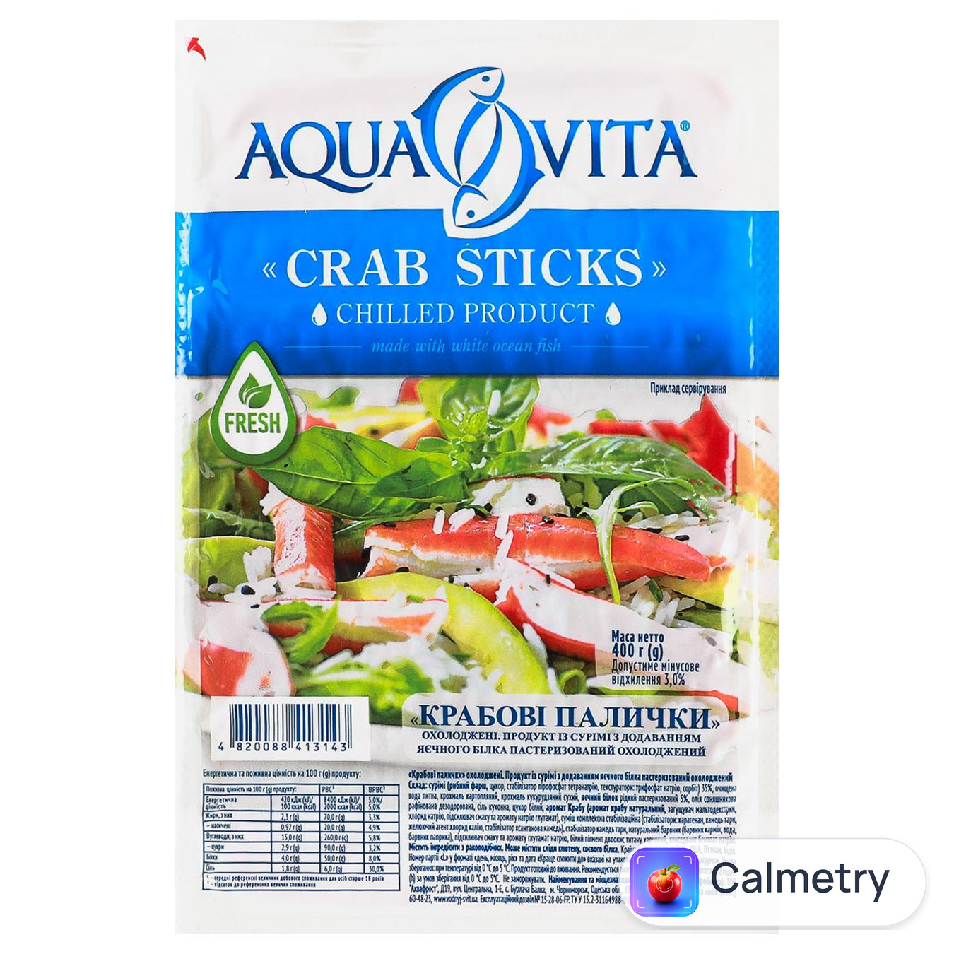 Крабові палички Aqua Vita охолоджені 400г