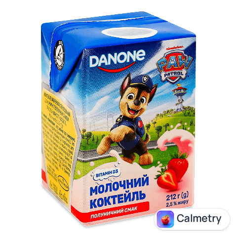 Коктейль молочний Danone «ДанКолекція» полуниця 2,5%, 212г
