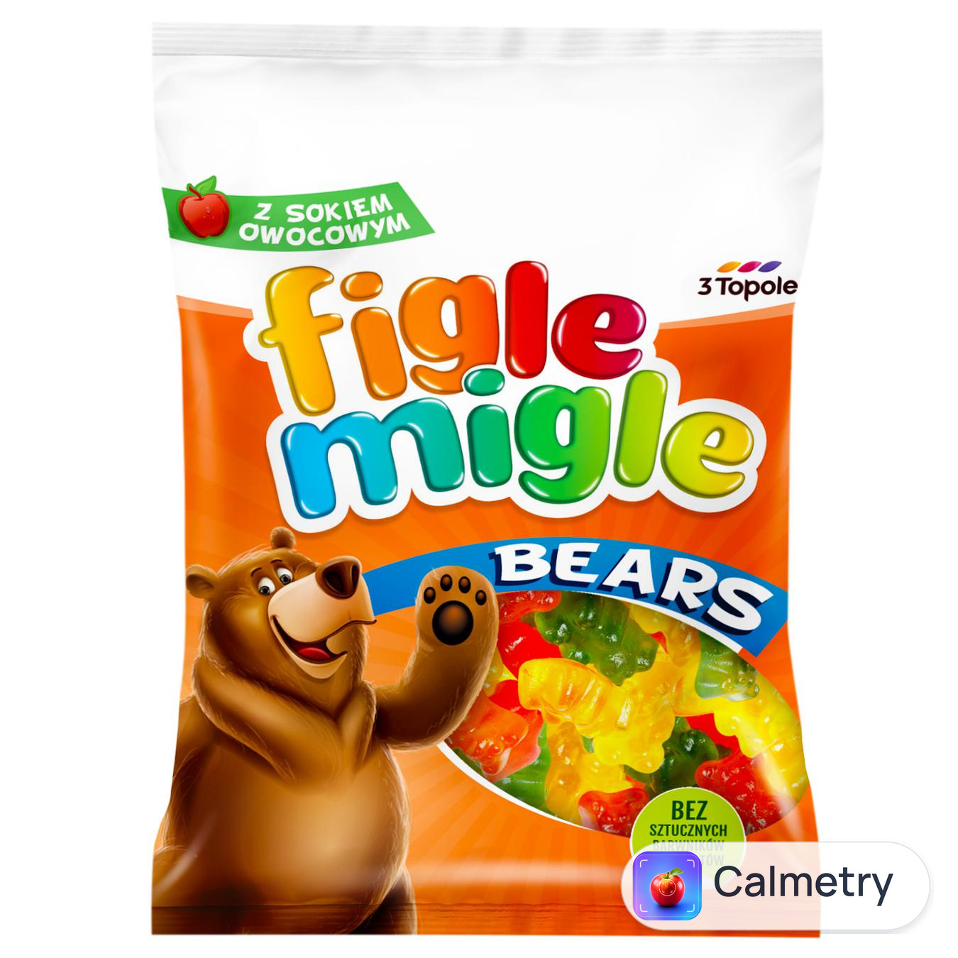 Цукерки жувальні Figle Migle Ведмедики 80г