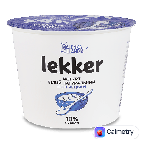 Йогурт Lekker По-грецьки білий 10% стакан, 230г