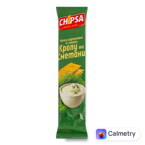 Чипси Chipsa картопляні смак кропу та сметани