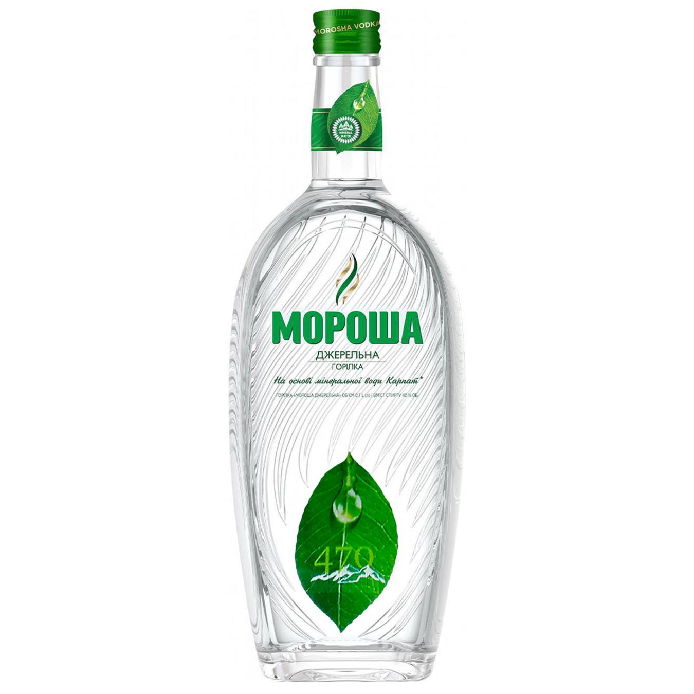 Горілка Мороша Джерельна 40% 0,7л — фото продукту
