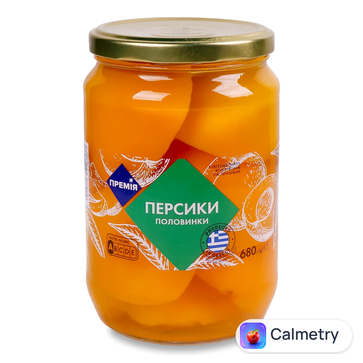 Персики половинками «Премія»® в легкому сиропі 680г