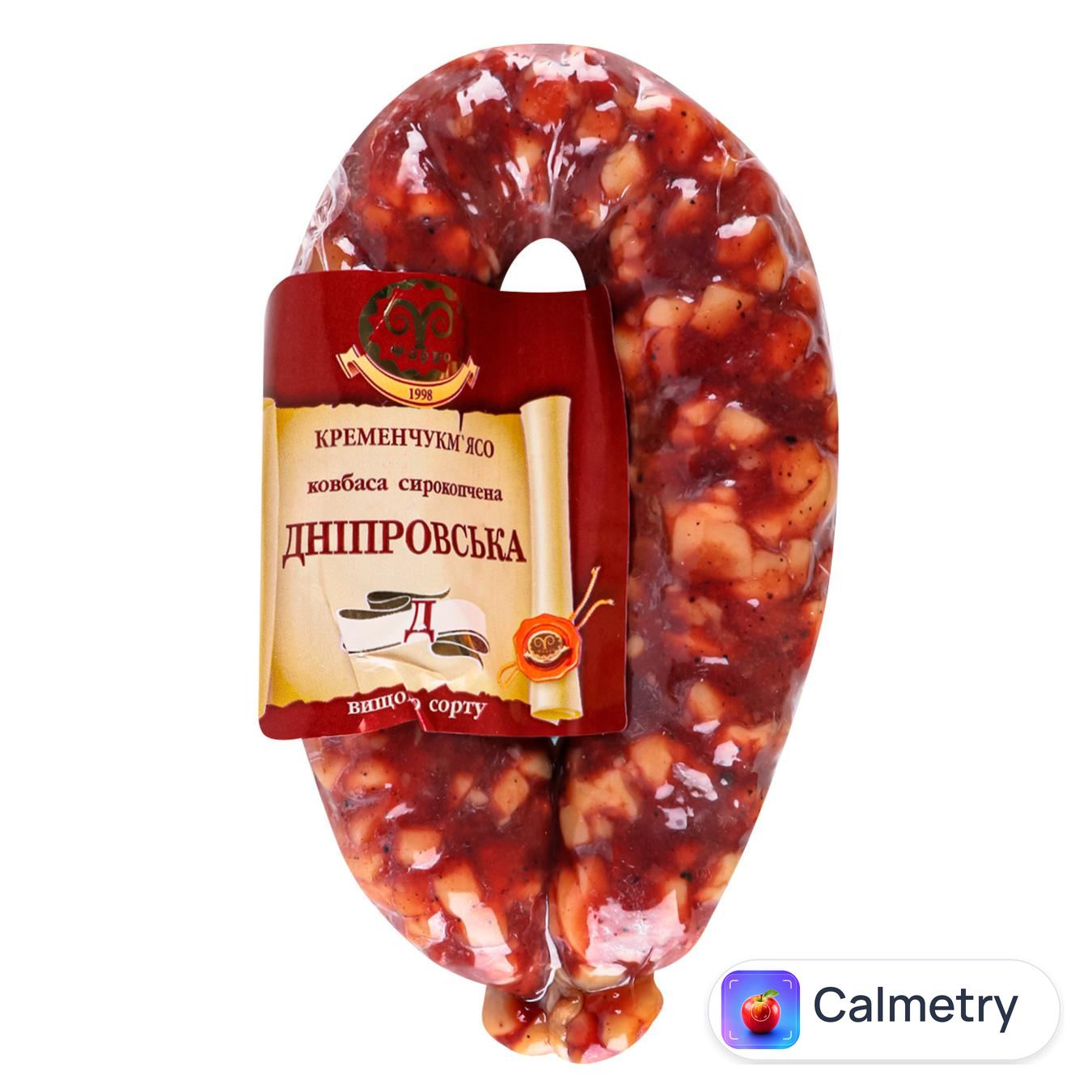 Ковбаса Фарро Дніпровська сирокопчена вищий сорт
