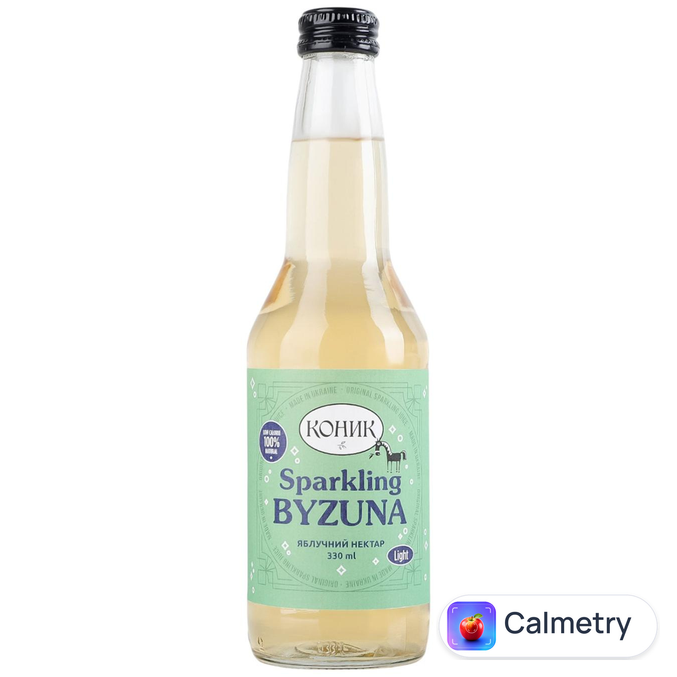 Нектар газований Коник Sparkling Byzuna яблучний 0,33л
