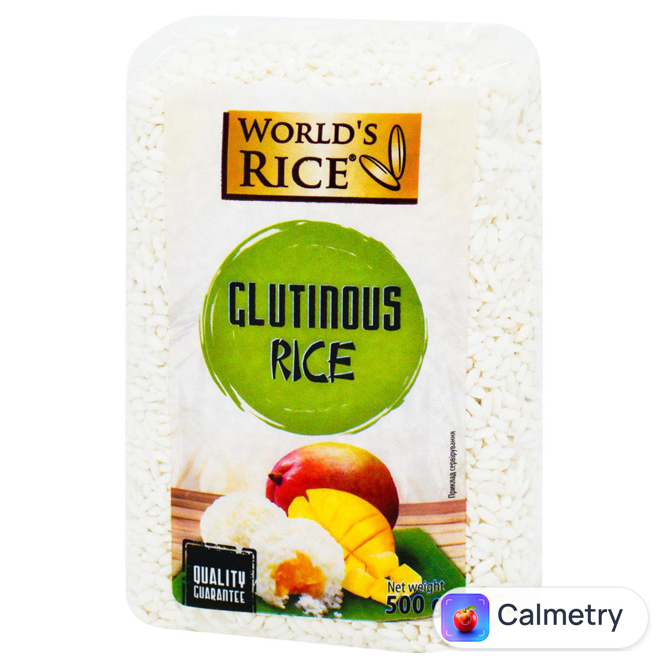 Рис клейкий World`s Rice Glutinous 500г