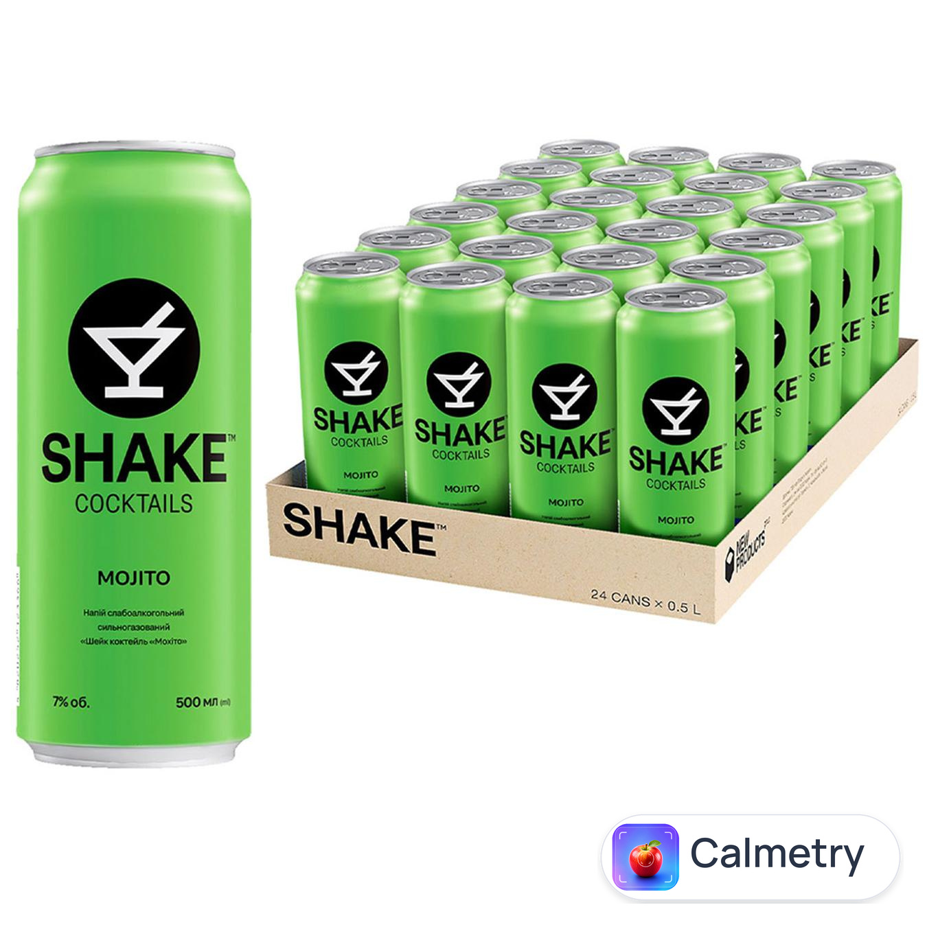 Напій слабоалкогольний Shake Mojito 7% 0,5л 24шт
