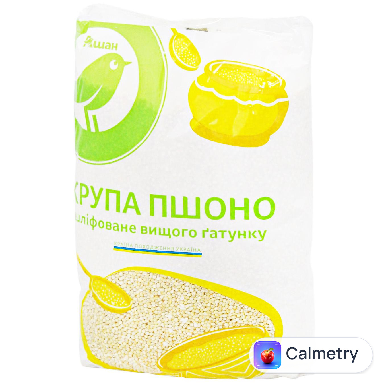 Крупа Auchan Пшоно шліфоване вищий сорт 1кг