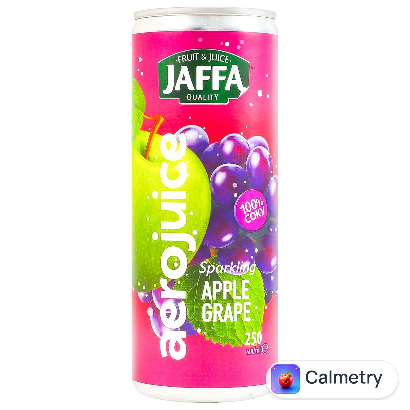 Нектар Jaffa Aerojuice Яблучно-виноградний газований 250мл — фото продукту