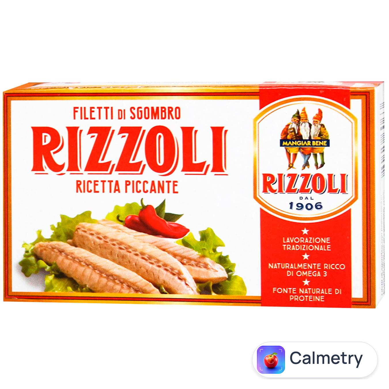 Скумбрія Rizzoli пікантна з червоним перцем 90гр