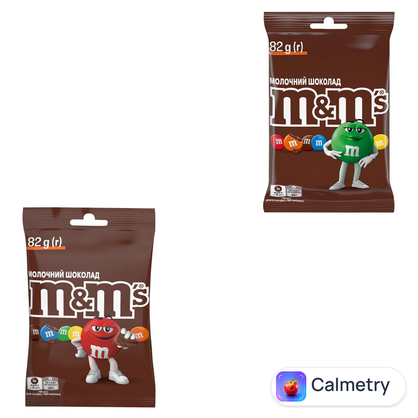 Драже M&M's з молочним шоколадом 82г — фото продукту