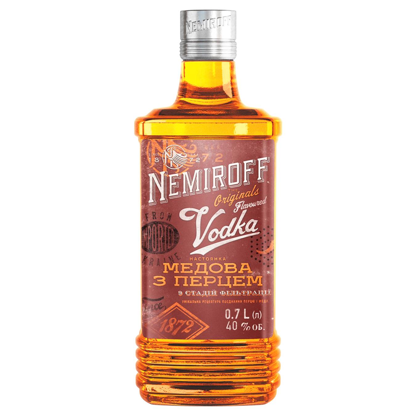 Настоянка Nemiroff Українська Медова з перцем 40% 0,7л — фото продукту