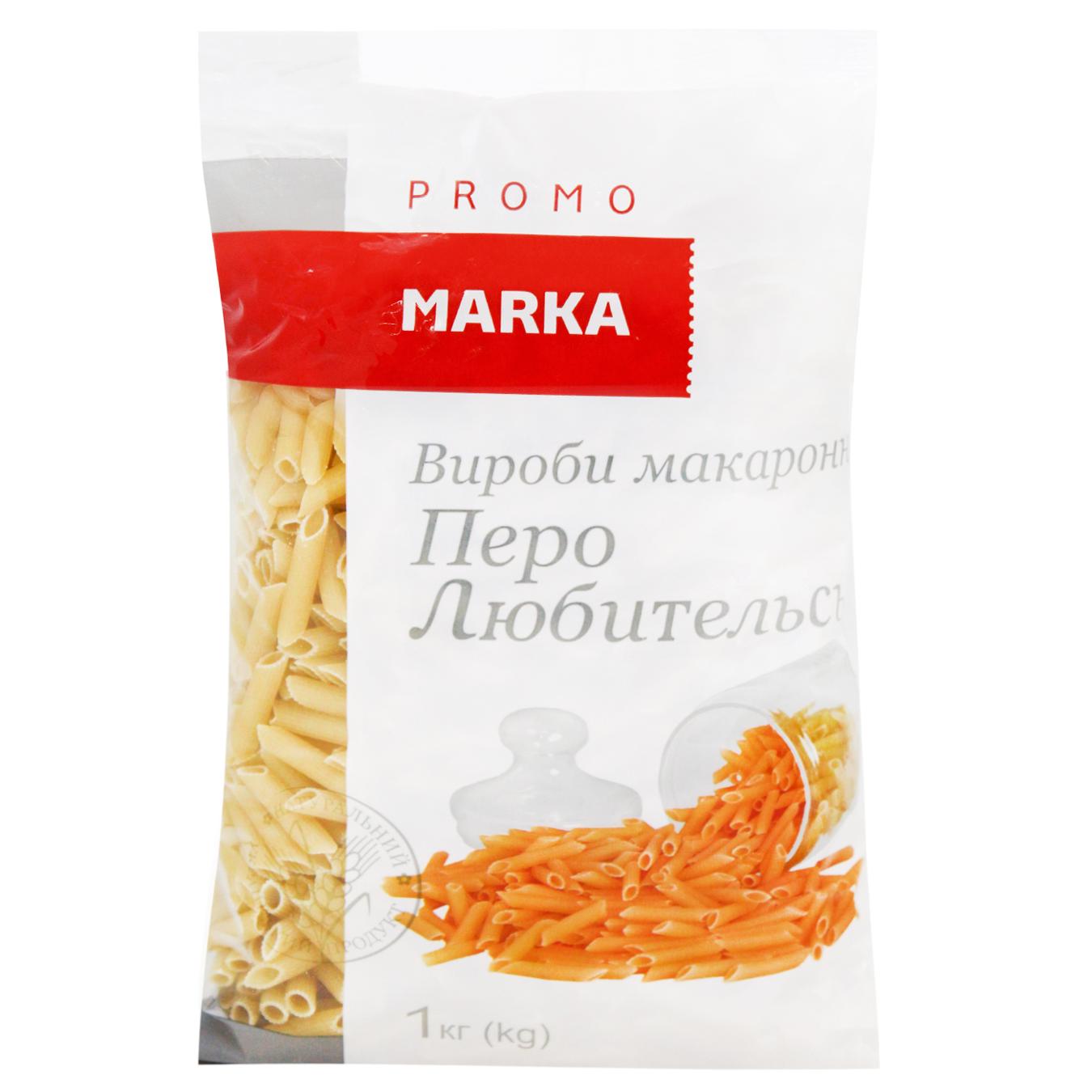 Макаронні вироби Marka Promo перо 1кг — фото продукту
