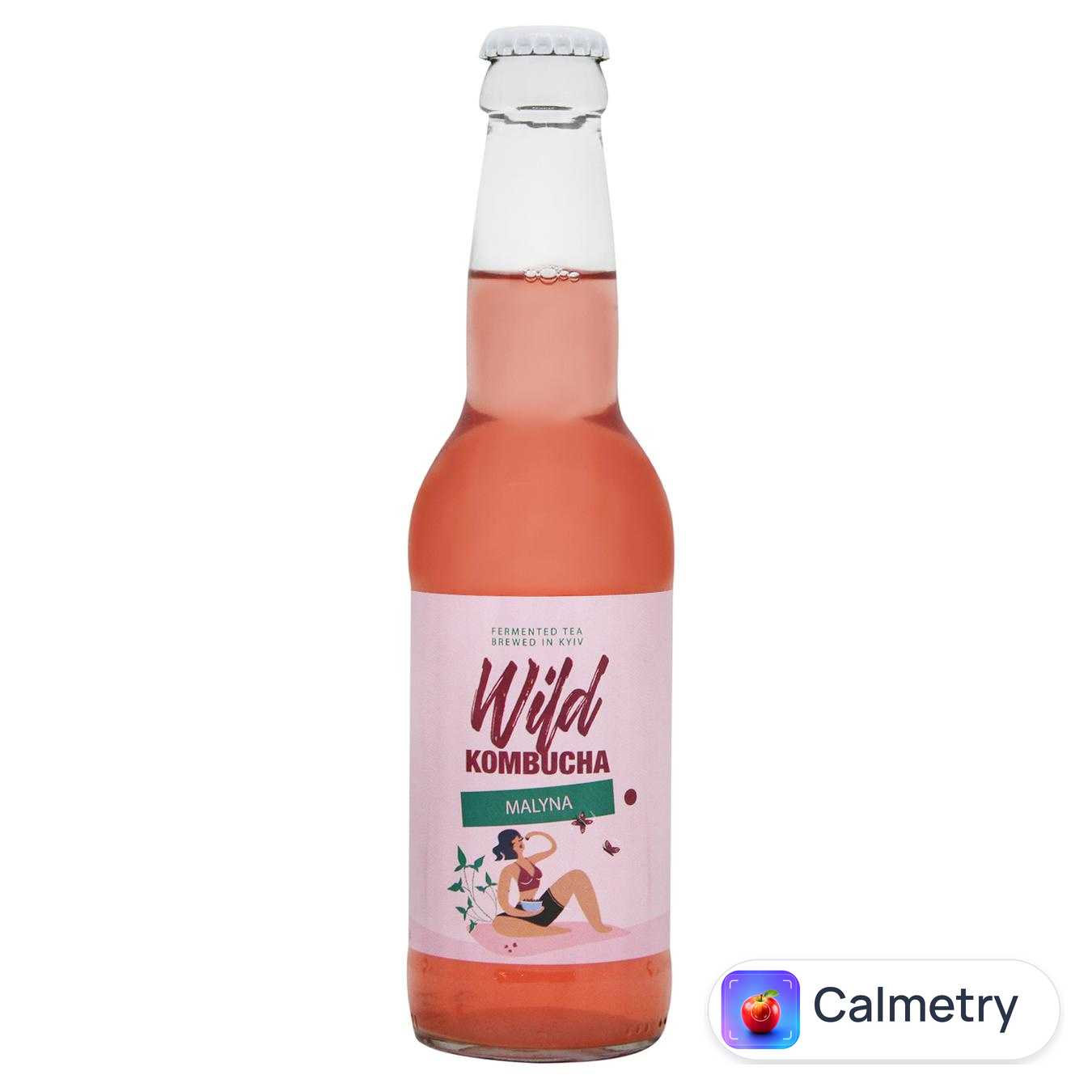 Комбуча Wild Kombucha Малина 0,33л — фото продукту