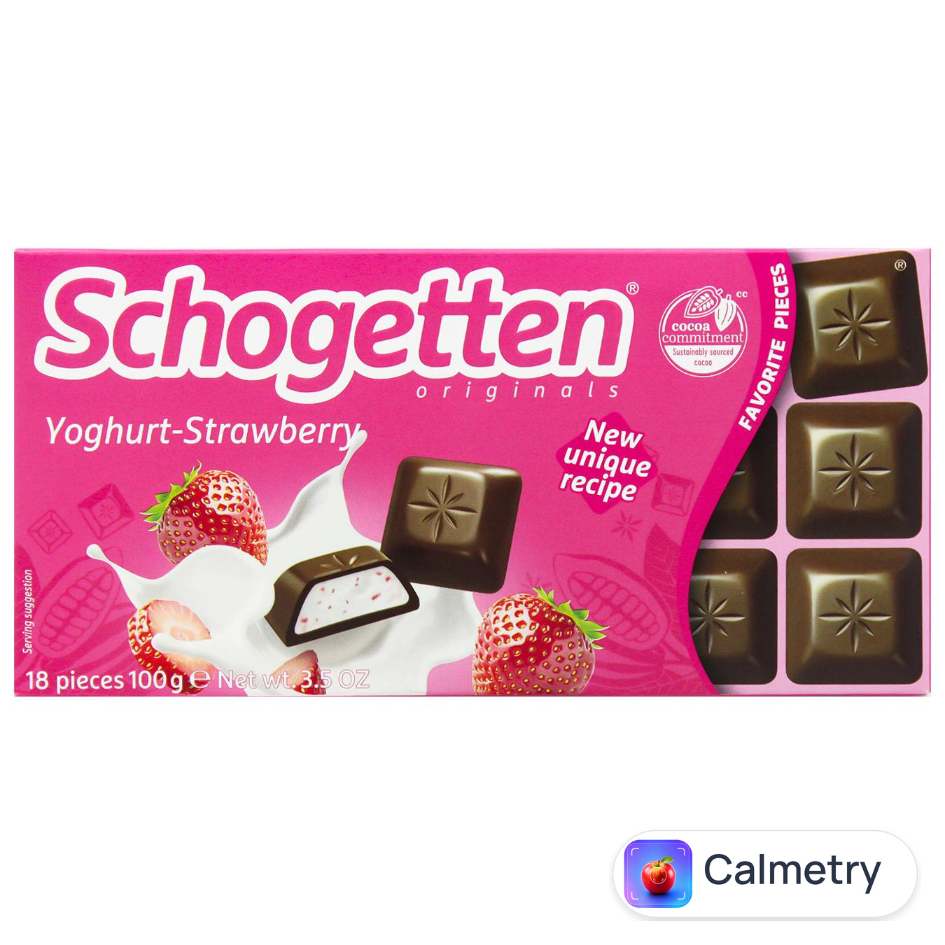 Шоколад молочний Schogеtten йогурт-полуниця 100г — фото продукту