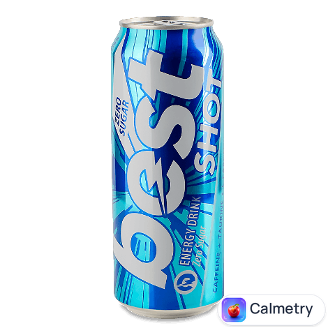 Напій енергетичний Best Shot Zero Sugar безалкогольний з/б, 0,5л