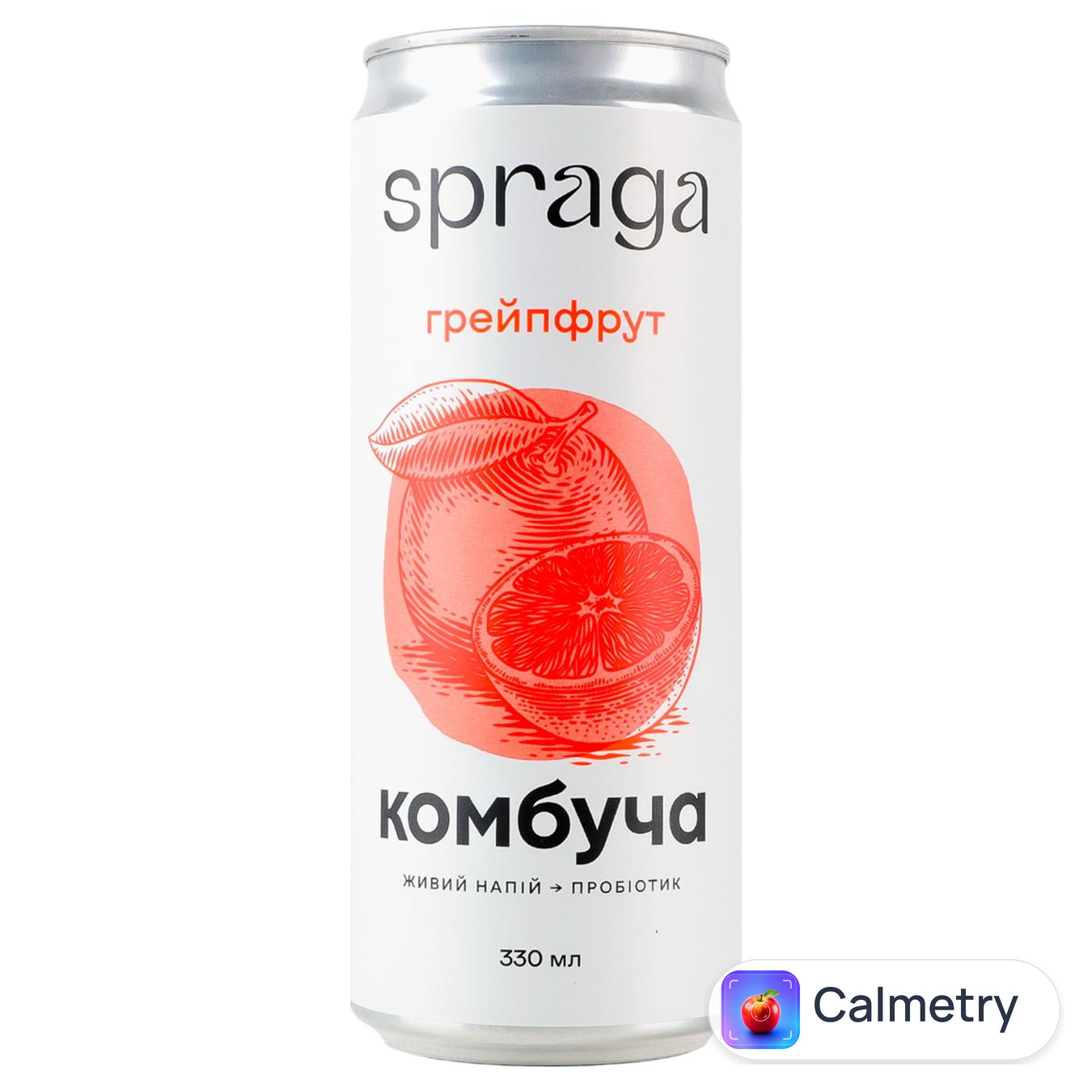 Комбуча Spraga Грейпфрут 0,33л — фото продукту