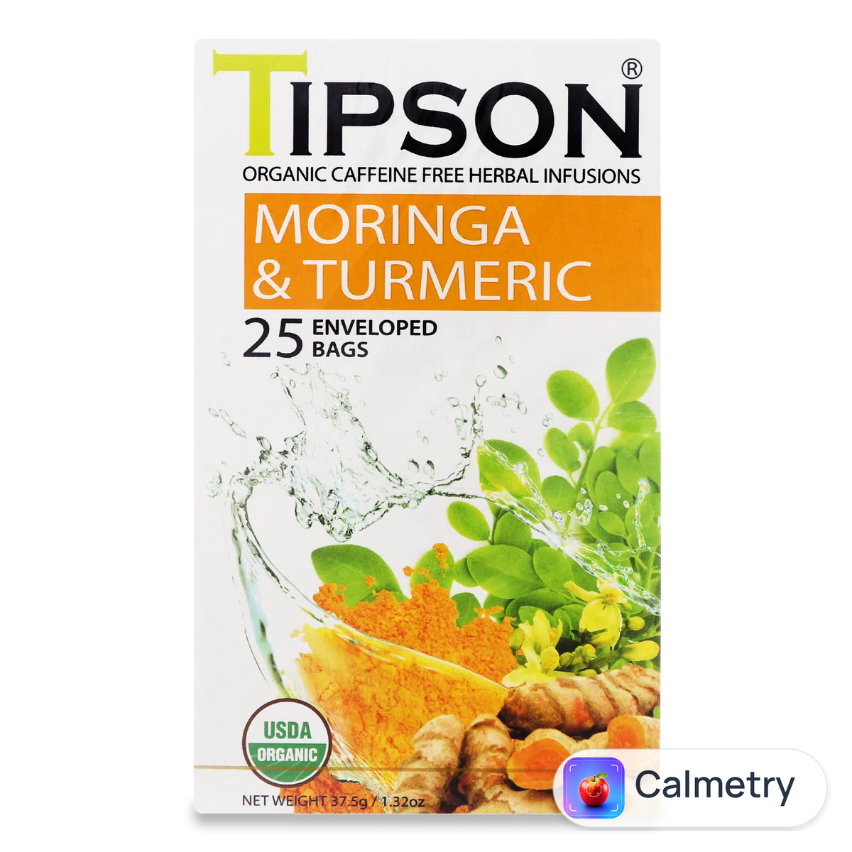 Моринга Tipson з куркумою органічна 25*1,5г/уп