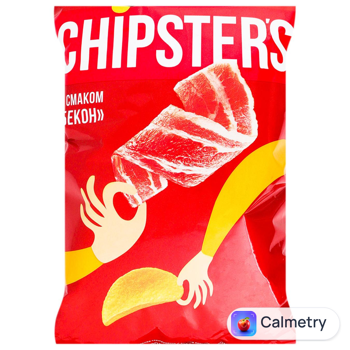 Чипси Chipster`s картопляні зі смаком Бекон 100г