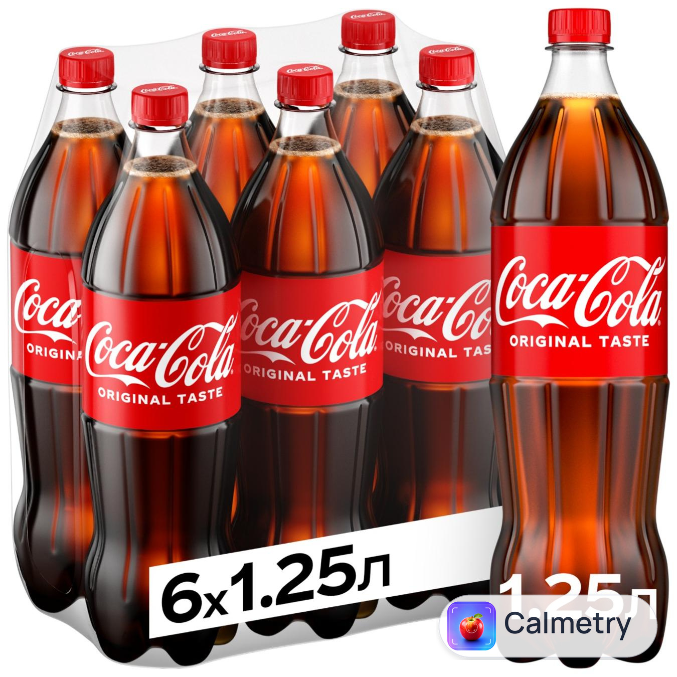 Напій газований Coca-Cola 1,25л 6шт