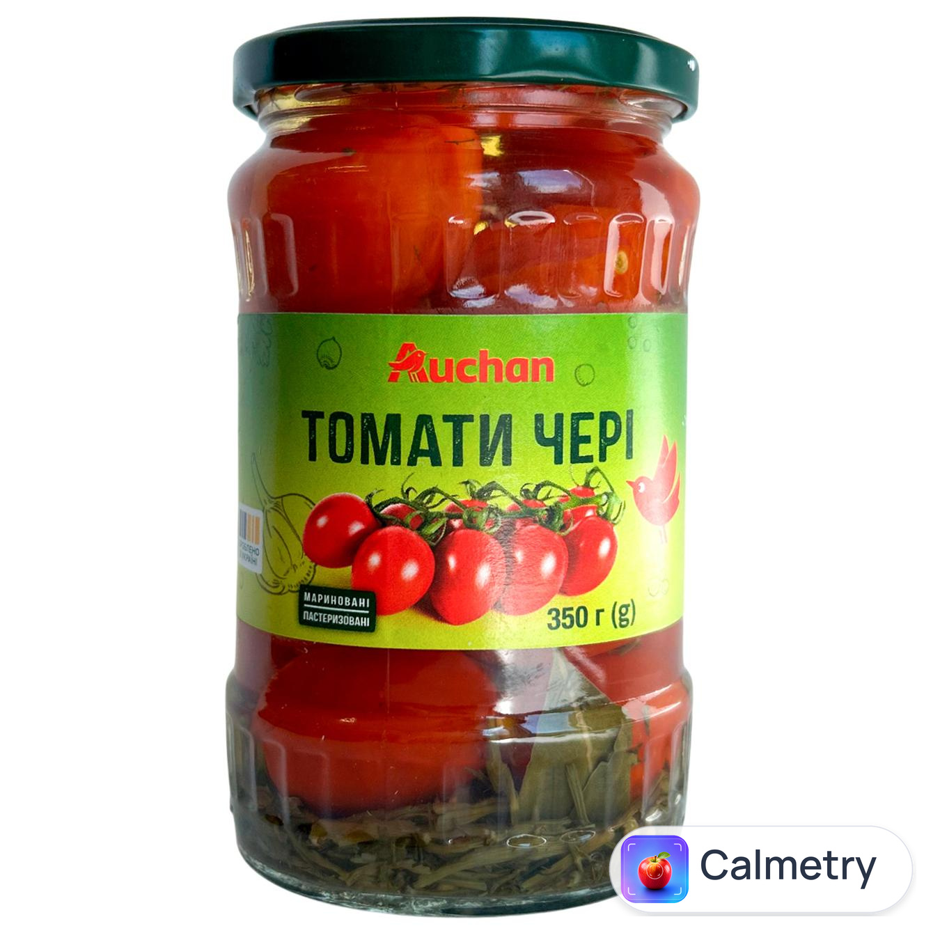 Томати чері Auchan мариновані 350г