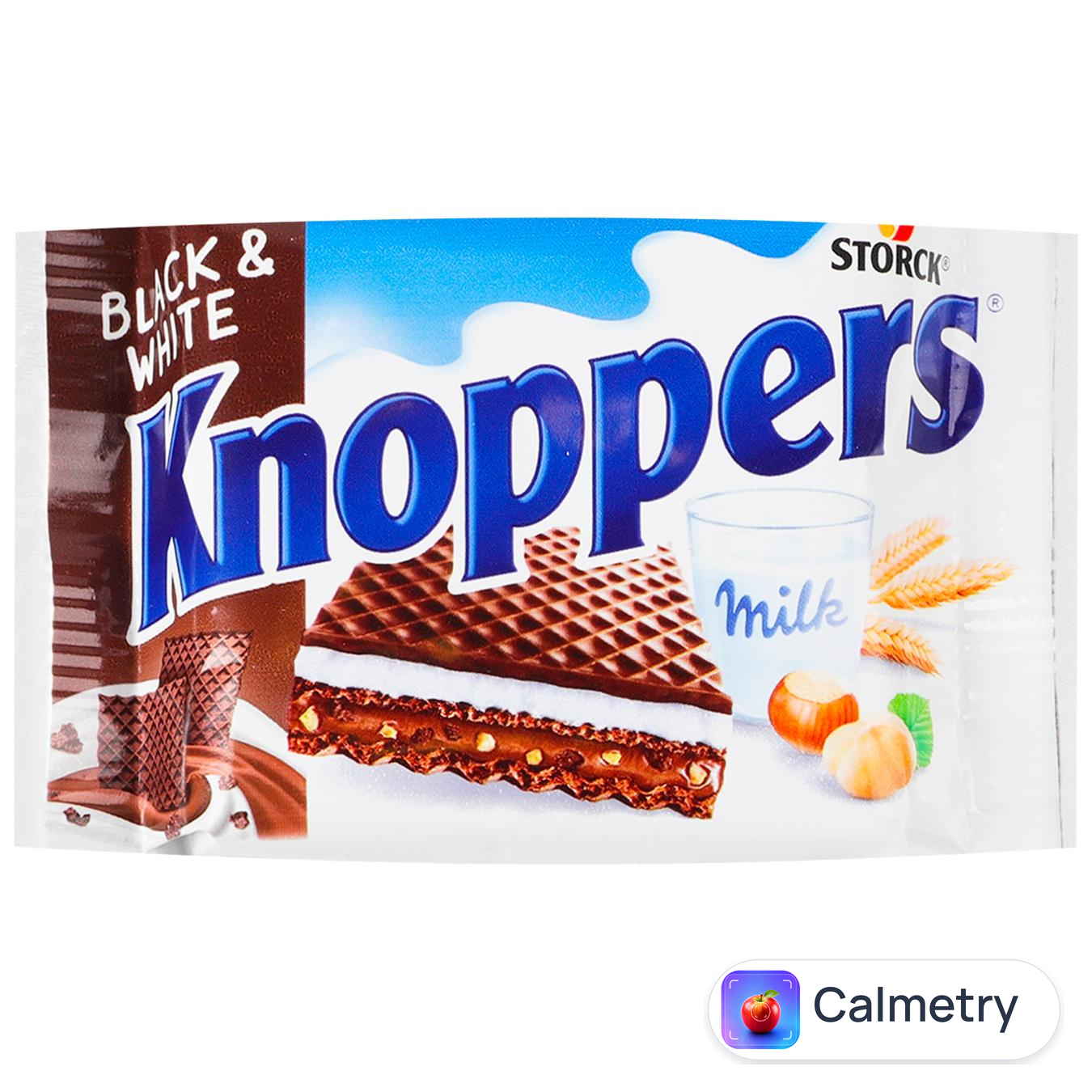 Вафлі Knoppers чорно-білі 25г
