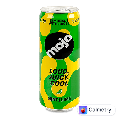 Напій Mojo М'ята-лайм безалкогольний сильногазований з/б, 0,33л