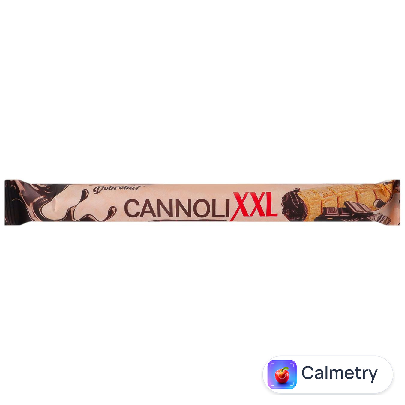 Трубочка вафельна Dobrobut Chocolate Premium XXL Cannoli з шоколадною начинкою 42г