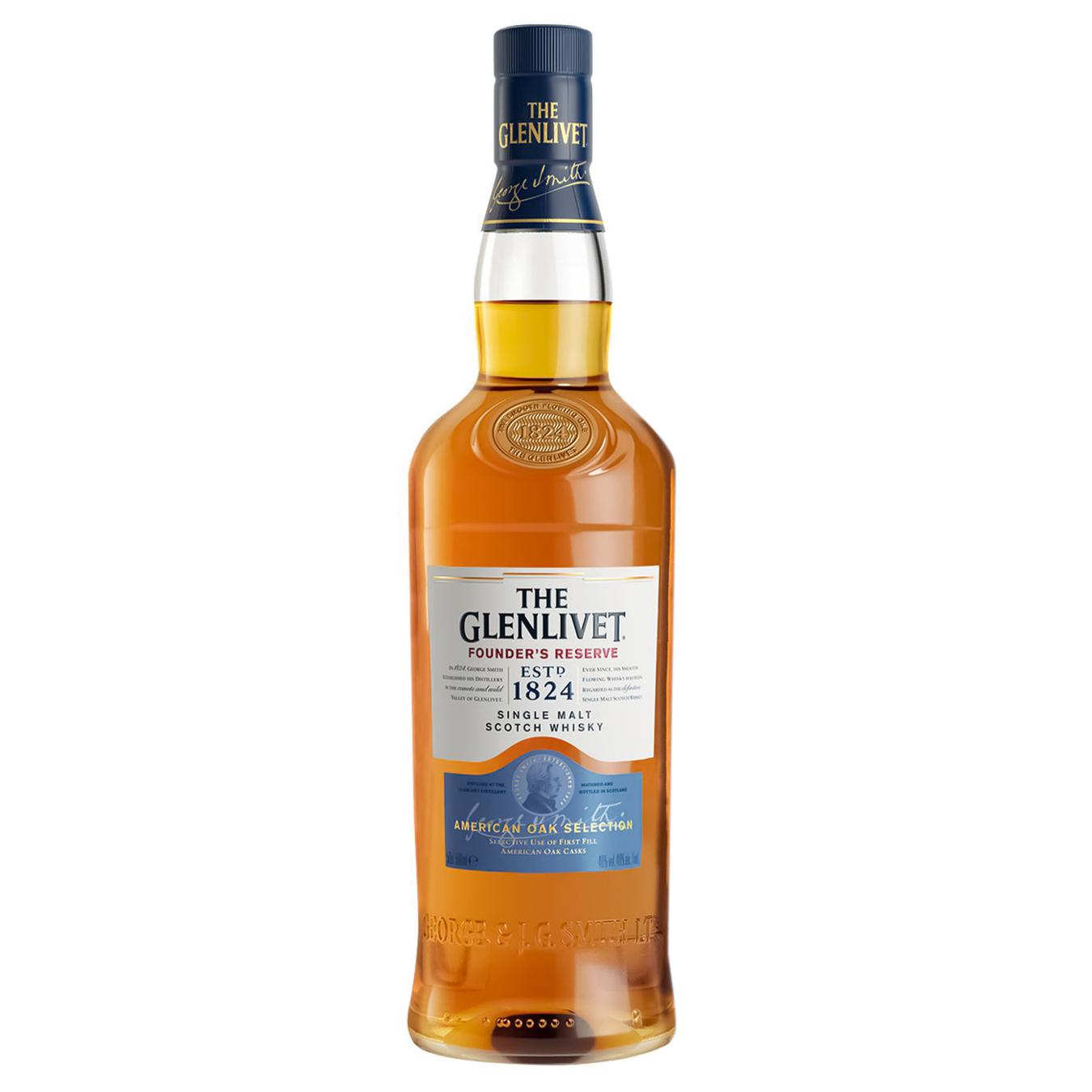 Віскі The Glenlivet Founder's Reserve односолодовий 40% 0,5л — фото продукту