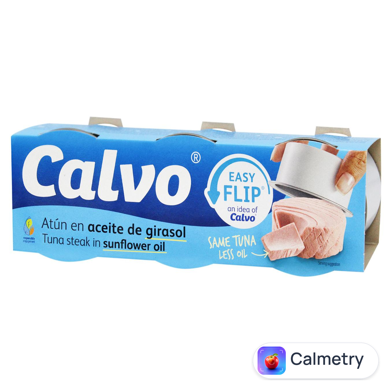 Тунець Calvo у соняшниковій олії 65г х 3шт — фото продукту