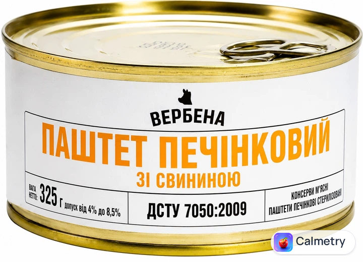 Паштет печінковий Вербена зі свининою 325 г