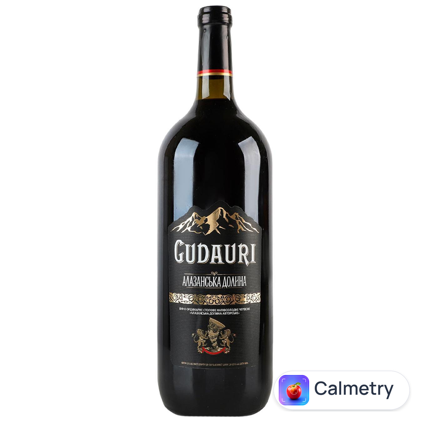 Вино Gudauri Алазанська долина червоне напівсолодке 9-13% 1,5л — фото продукту
