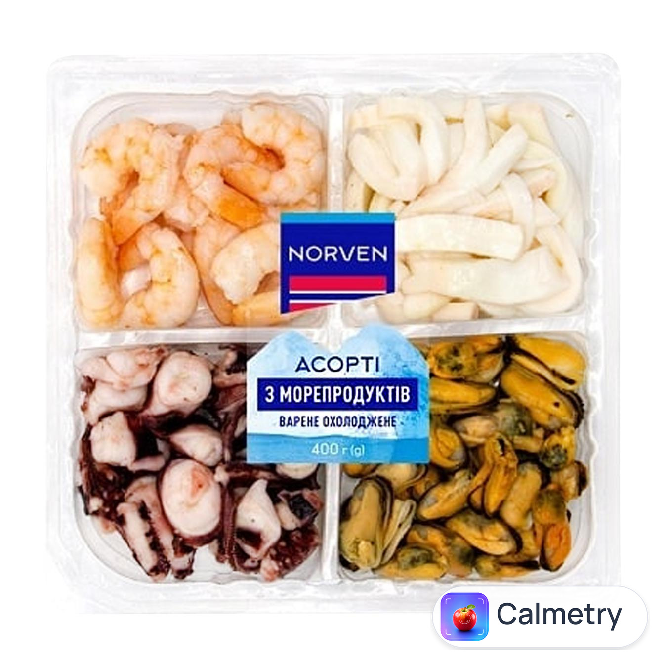 Асорті з морепродуктів Norven варене охолоджене 400г