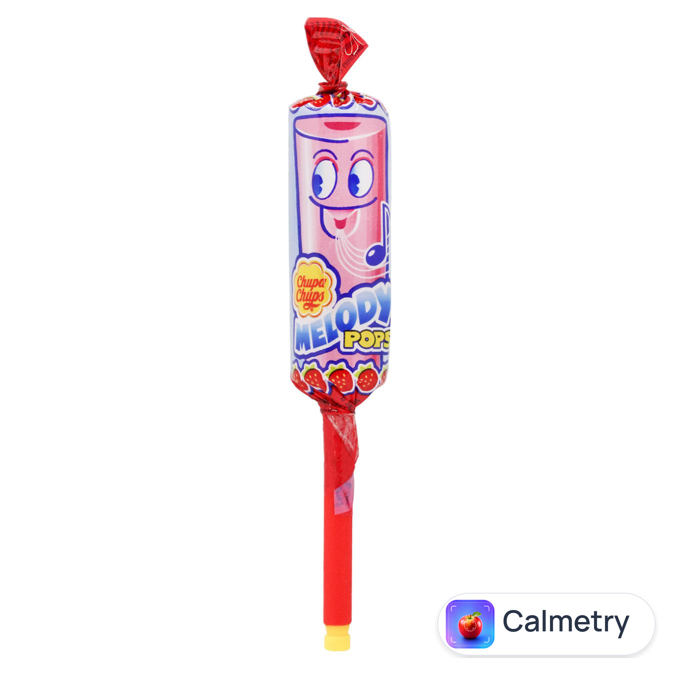 Карамель Chupa Chups Melody Pops Fruit зі смаком полуниці 15г — фото продукту