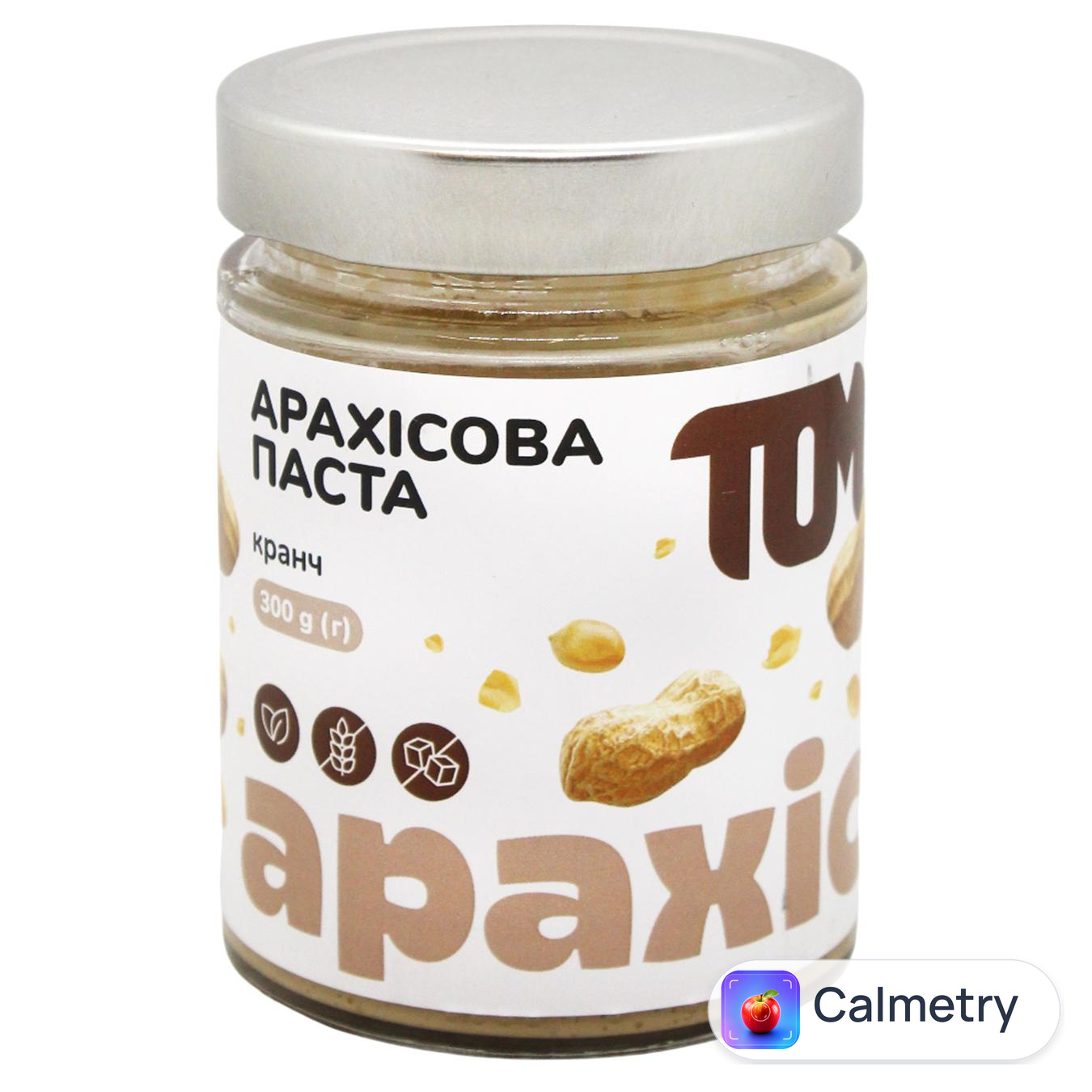 Паста арахісова ТOM кранч 300г — фото продукту