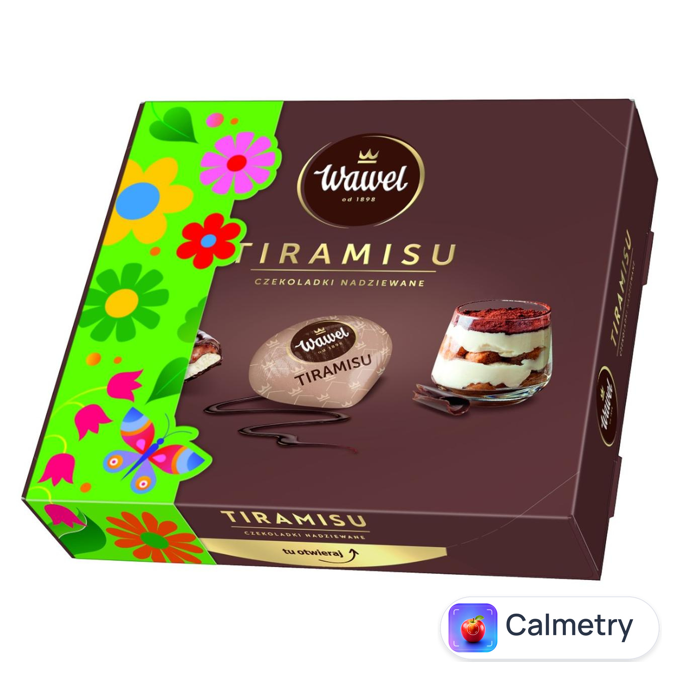 Цукерки Wawel Tiramisu шоколадні з кавово-молочною начинкою 160г