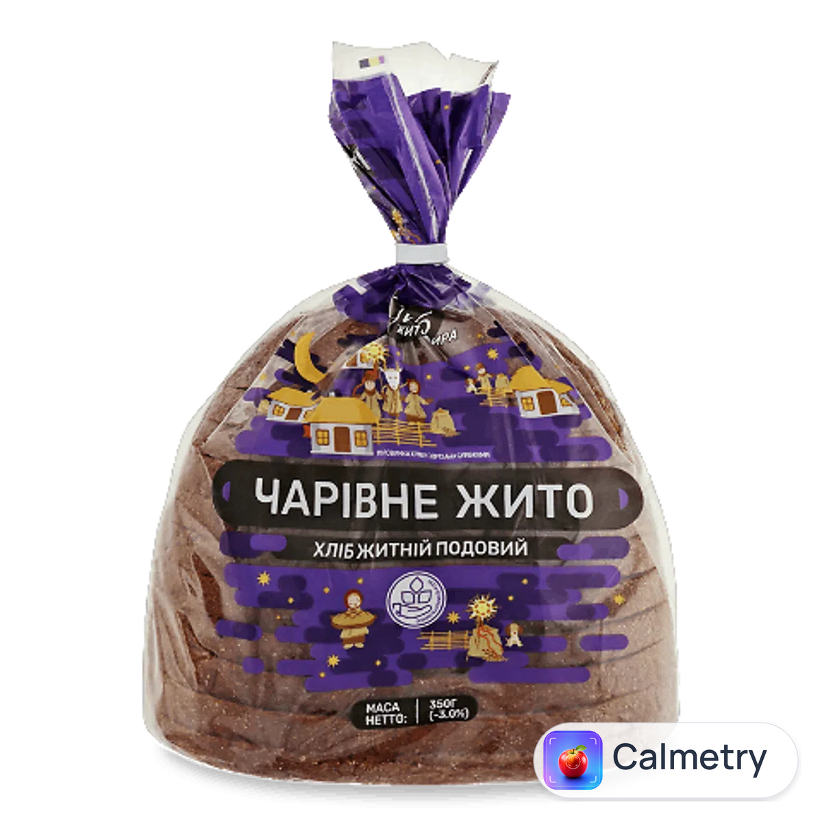 Хліб «Хліб Житомира» «Чарівне жито» подовий 350г
