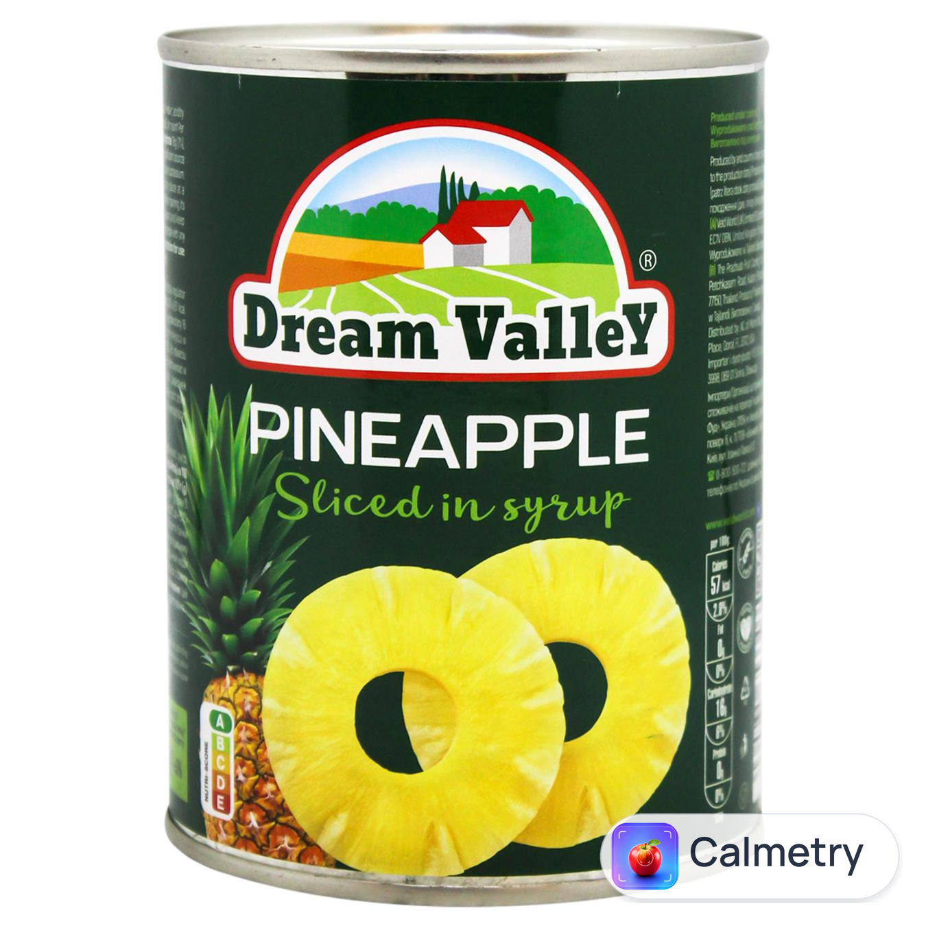 Ананас Dream Valley кільцями у сиропі 580мл