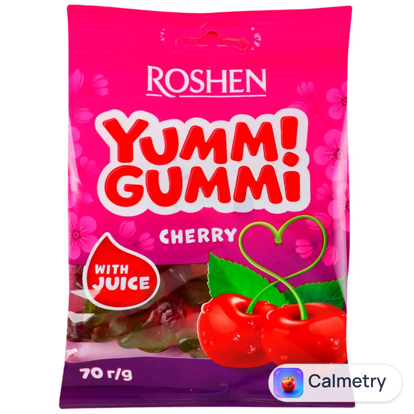 Цукерки Roshen Yummi Gummi Cherry 70г
