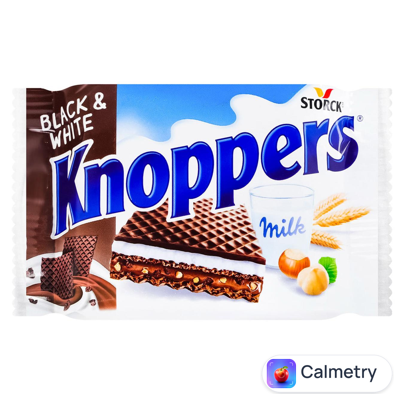 Вафлі Knoppers Black&White з начинкою 25г